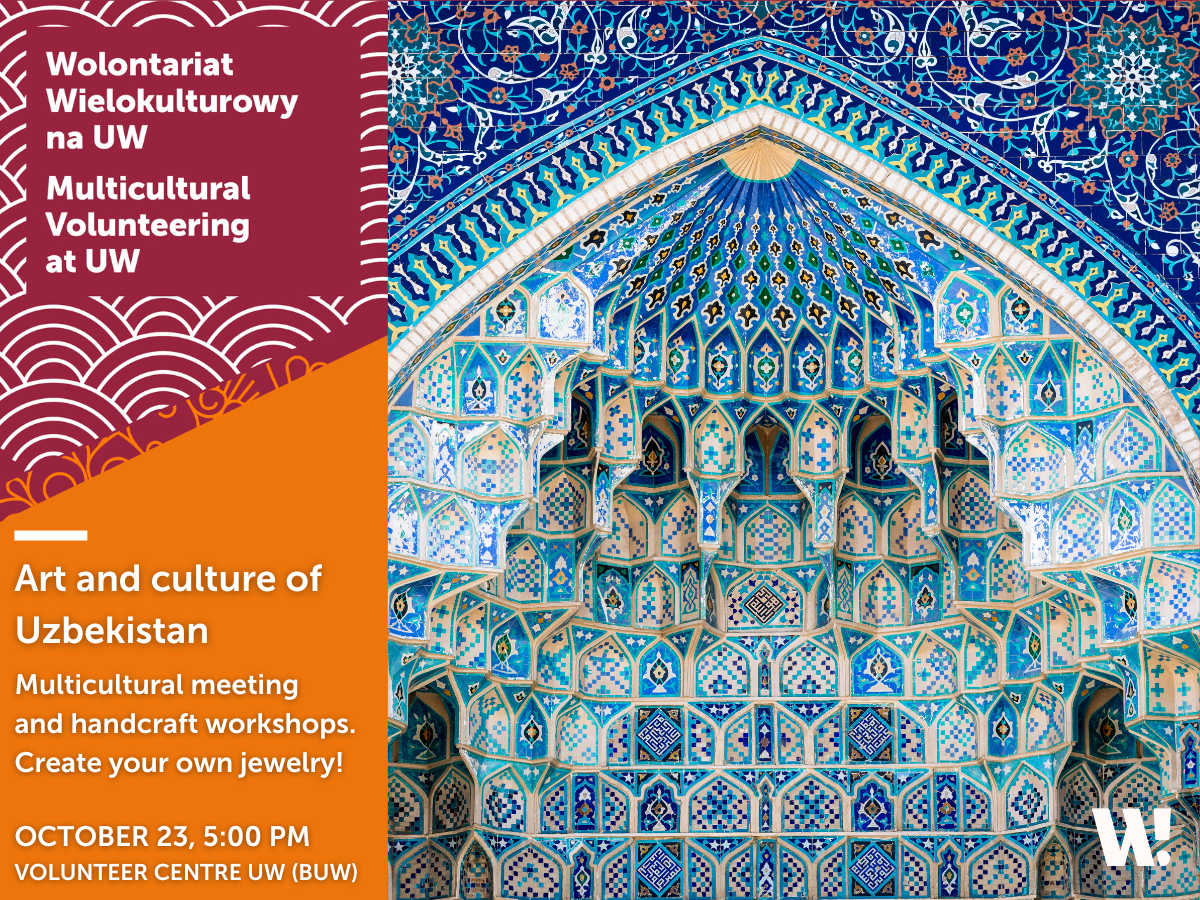 Promotion graphic: Multicultural Meeting: Art and culture of Uzbekistan