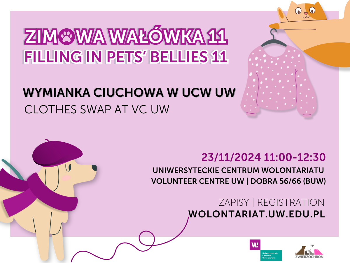 Wymianka ciuchowa w UCW UW - grafika promocyjna